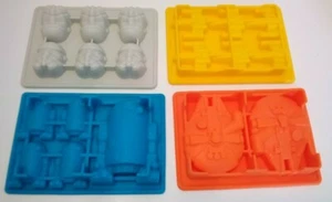 Star Wars set of 4 Silicone Molds DIY Baking Chocolate Candy Cookie Ice Cube - Picture 1 of 2