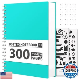 Cuaderno espiral diario punteado bala AHGXG - 300 páginas cuaderno cuadrícula de puntos B5 - Imagen 1 de 5