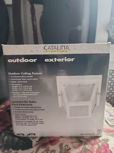 Ceiling Fixture Catalina Lighting Outdoor 1-Light Outdoor White Ships Today FREE - Picture 1 of 2