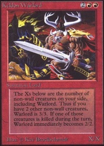 Keldon Warlord ~ Heavily Played Unlimited MTG Magic UltimateMTG Red Card - Image 1 of 1