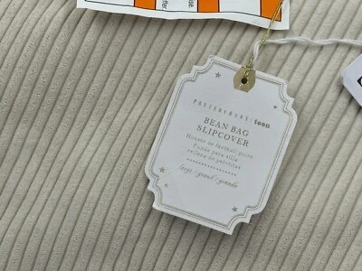 NWT RARE! Pottery Barn Corduroy Latte Bean Bag Cover, Size Large - Image 1 of 4