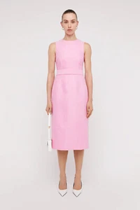 NWT Scanlan Theodore Pink Lace Tailored Dress - AU 10, US 6 - Bild 1 von 12