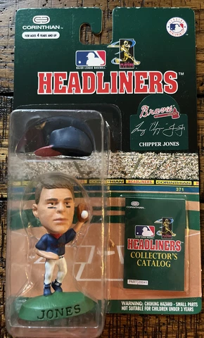 MLB Headliners Chipper Jones 3 Inch Figure Atlanta Braves 1996 Corinthian Cover
