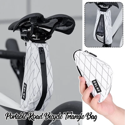 Bolsa de sillín para cuadro de bicicleta triángulo resistente al agua carretera MTB tubo superior bolsa de ciclismo Foto 1 de 4