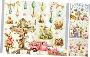 Easter Window Clings Decoration Christian Cross Window Stickers Happy Easter - Picture 1 of 8