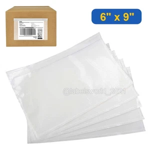 6" x 9" Klar Packliste Rechnung Versandetikett Umschläge Beutel Beutel 50-1000 - Bild 1 von 10