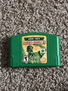 Army Men: Sarge's Heroes 2 (Nintendo 64, 2000) Limpio Probado Auténtico N64 - Imagen 1 de 2