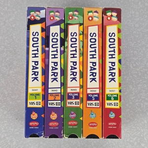 South Park VHS Tapes 1997 Volume 1, 2, 3, 5, 6 Lot. Missing Vol 4 Rhino - Picture 1 of 9
