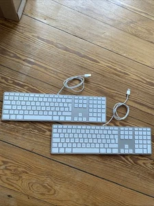 2x klawiatura Apple A1243 + USB Mighty Mouse – QWERTZ, w pełni funkcjonalna - Zdjęcie 1 z 17