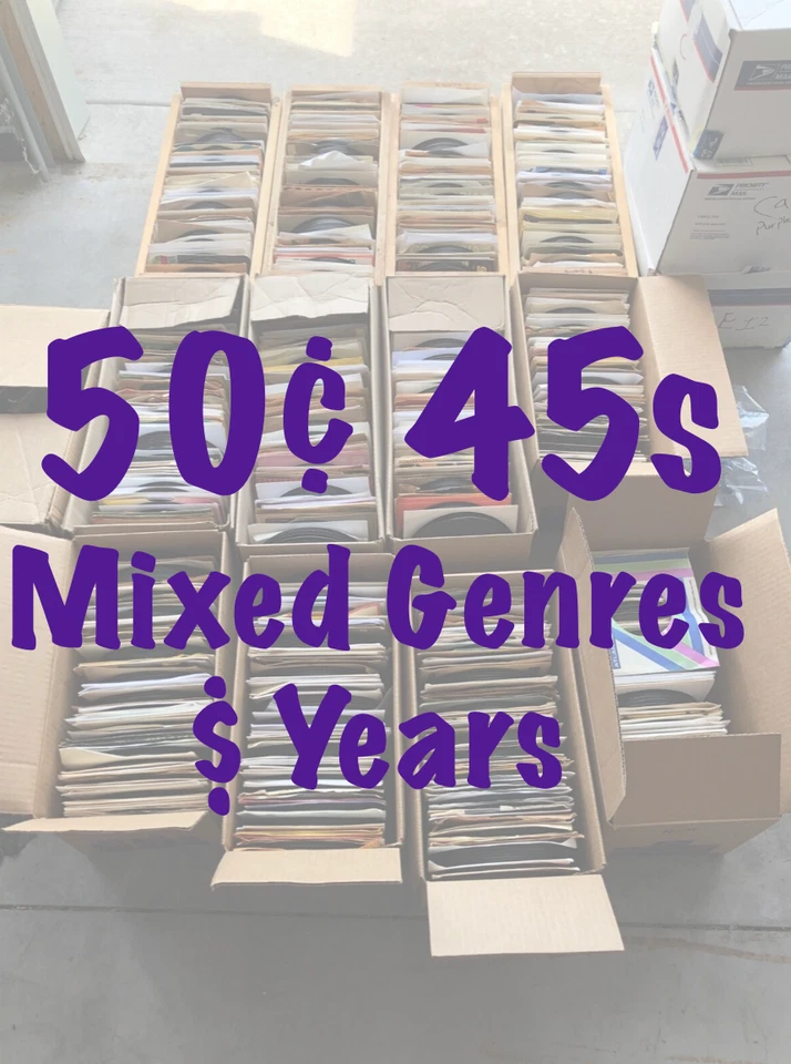 50¢ 45s - Mixed Genres & Years - G - NM  - Volume Pricing - TAPS50 - Image 1 of 1