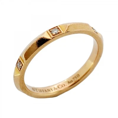 Anillo Tiffany True Band, oro rosa de 18 quilates con diamantes, talla 15, para... GZl1do79 Foto 1 de 4