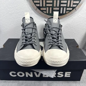 Herren Größe 10 Converse Chuck Taylor All Star OX Cool Grau Leder Turnschuhe - Bild 1 von 12