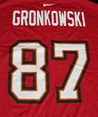 Nike Tampa Bay Buccaneers Rob Gronkowski Women's Red T-Shirt 2XL New 48 Chest - Image 1 of 4