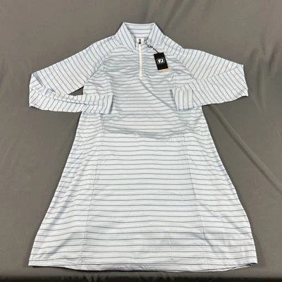 Vestido de golfe FootJoy proteção solar LS pequeno Skyway listrado de náilon novo com etiquetas MSRP $145 - Imagem 1 de 4