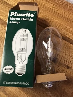Plusrite MH400/U/MOG M59 Metal Halide Lamp, 400 Watts, Mogul Base , ED28 — 第 1/2 张图片