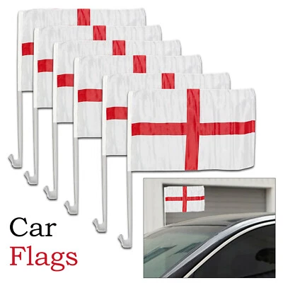 England Car Flags for Car Window British Royal Street Party St Georges Car Flag - Image 1 of 4