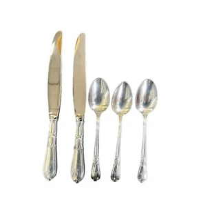 Frank Whiting Troubadour Concord Sterling Silver Flatware 2 knives, 3 teaspoons - Picture 1 of 17