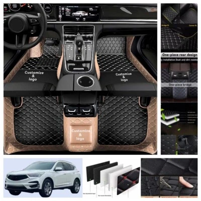 Fit For Acura RDX 2007-2020 Car Floor Mats PU Leather Custom Carpets Foot Liner - Image 1 of 4