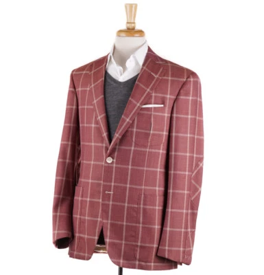 Nuevo abrigo deportivo de lana a cuadros rosa OXXFORD 'Archer' 40 R $4195 Foto 1 de 4