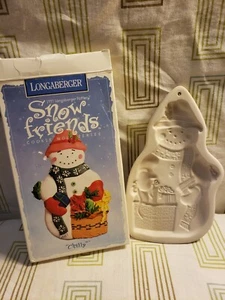 Longaberger Christmas Pottery 1997 Snow Friends Chilly Plätzchenform - Bild 1 von 5