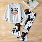 Toddler Baby Girl Fall Winter Clothes Set Sweatshirt Top+Pants Bell Outfits