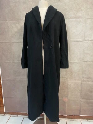 Marvin Richards Women's Black One-Button Coat Foto 1 de 4