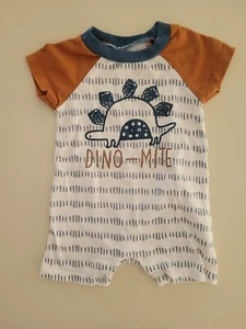 CHICK PEA One Piece BABY BODYSUIT Infant Newborn 0 3 month Dino Dinosaur - Picture 1 of 1