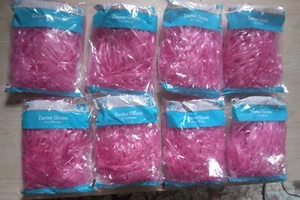 Easter Grass, Pink, Lot of 8, 16 oz total - Picture 1 of 2