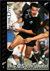 1995 NEW ZEALAND ALL BLACKS World Cup Card WALTER LITTLE Contenders - Photo 1/2
