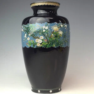 Antique Japanese Cloisonne Vase Ando Meiji Period - Picture 1 of 10
