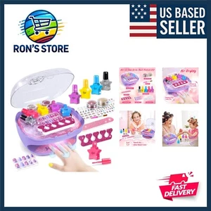 Nail Polish Kit for Girls Ages 7-12 Old, Nail Art Toy for Girls 5 6 7 8 9 10... - Picture 1 of 8