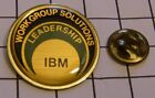 IBM WORKGROUP SOLUTIONS LEADERSHIP  vintage pin badge
