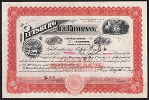 1907 Pennsylvania: Pittsburg Ice Company – 200 shares - Picture 1 of 3