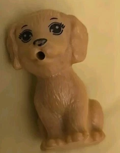 Mattel Barbie Doll Pet Puppy Dog Tan Beige Blonde Spots Toy 1.25"Tall - Picture 1 of 7