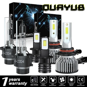 For infiniti I35 2003 2004 HID/LED Headlight High Low Beam+Fog Light Bulbs Kit - Picture 1 of 17