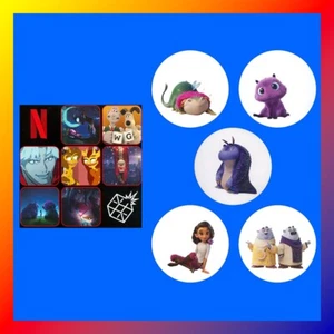 JUEGO DE PEGATINAS SPELLBOUND Netflix Tarjeta Promocional Flink ELLIAN Solon ELLSMERE Luno SUNNY - Imagen 1 de 3
