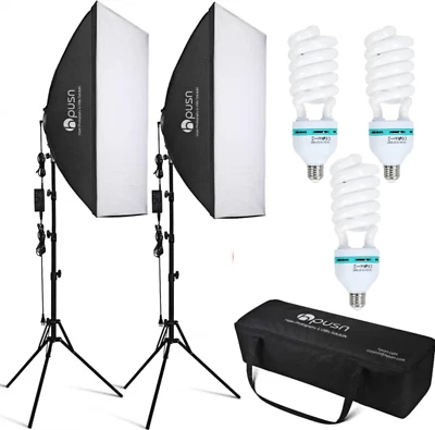 HPUSN hyper photography & Utility Solution lighting tripod with 3 bulbs - Image 1 of 4