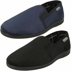 Mens Rosebank Bravo Twin Gusset Full Slippers - Picture 1 of 19