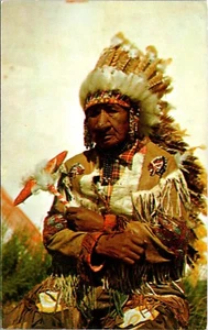 Postal de jefe indio antiguo - Imagen 1 de 2