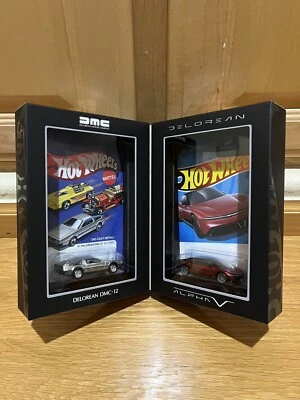 Mattel Creations Hot Wheels x DeLorean | DMC-12 & Alpha5 Collector Set - IN HAND - Image 1 of 4