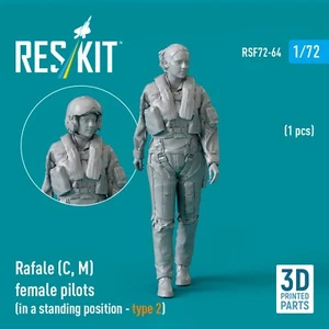 Rafale (C, M) female pilot (in a standing position - type2) 1pcs 1:72 RSF72-0064 - Picture 1 of 2