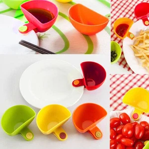 1-5Pcs Dip Clips Bowl Serving Dishes Spice Tool For Tomato Sauce Kitchen UK - Picture 1 of 15
