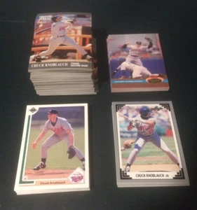 143 CHUCK KNOBLAUCH ROOKIES 99 FLEER ULTRA UPDATE 24 UD 13 STADIUM CLUB 7 LEAF - Bild 1 von 3