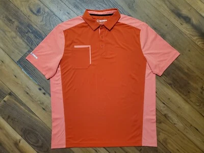 Polo de golf SUNICE para hombre grande naranja manga corta rendimiento ligero Foto 1 de 4
