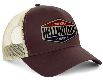 Trucker Cap Hellmotors since 06 Oldschool Hot Rod Baseball Kappe V8 Rockabilly