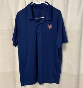 Camisa polo de golf Chicago Cubs '47 marca azul bordado logotipo talla XL para hombre - Imagen 1 de 3