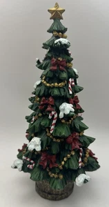Home Interiors & Gifts 9" Harz Weihnachtsbaum Schnee verziert - Bild 1 von 8