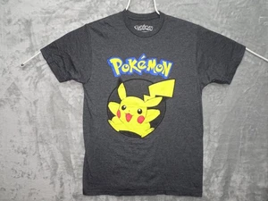 Pokémon Pikachu Graphic Tee Unisex Adult M Gray 2015 Nintendo Game Freak - Picture 1 of 7