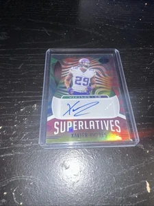 2021 Panini Illusions Superlatives Autographs Xavier Rhodes AUTO 26/99 Vikings - Picture 1 of 3
