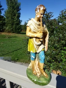 Vintage O'connel Philadelphia Weihnachten Krippe Kreidegeschirr HORN Figur Lg 11" - Bild 1 von 7